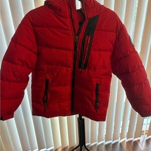 Reebok Kids Red and Black Puffer Jacket